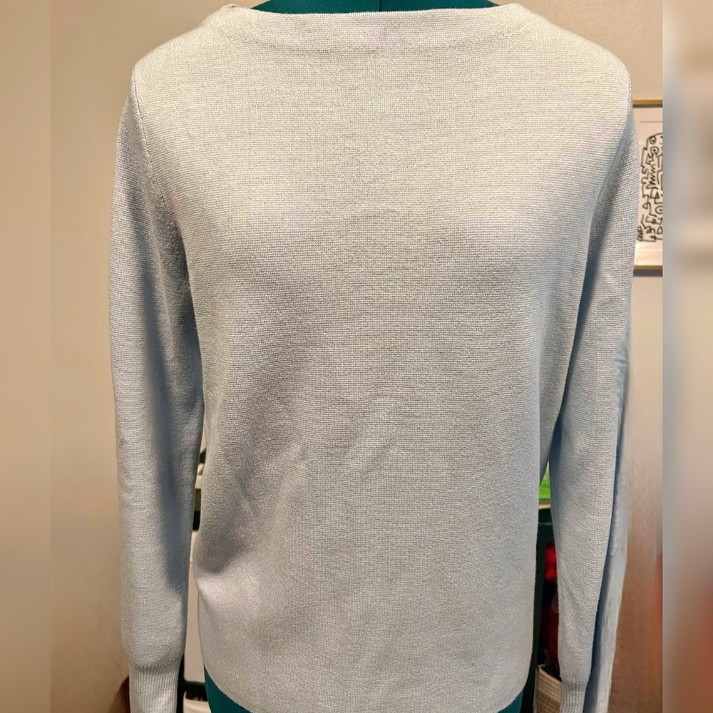J. Crew Soft Sky Blue Crew Neck Sweater